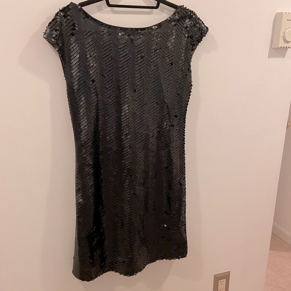 Rachel Zoe Drop Back Sequin Dress